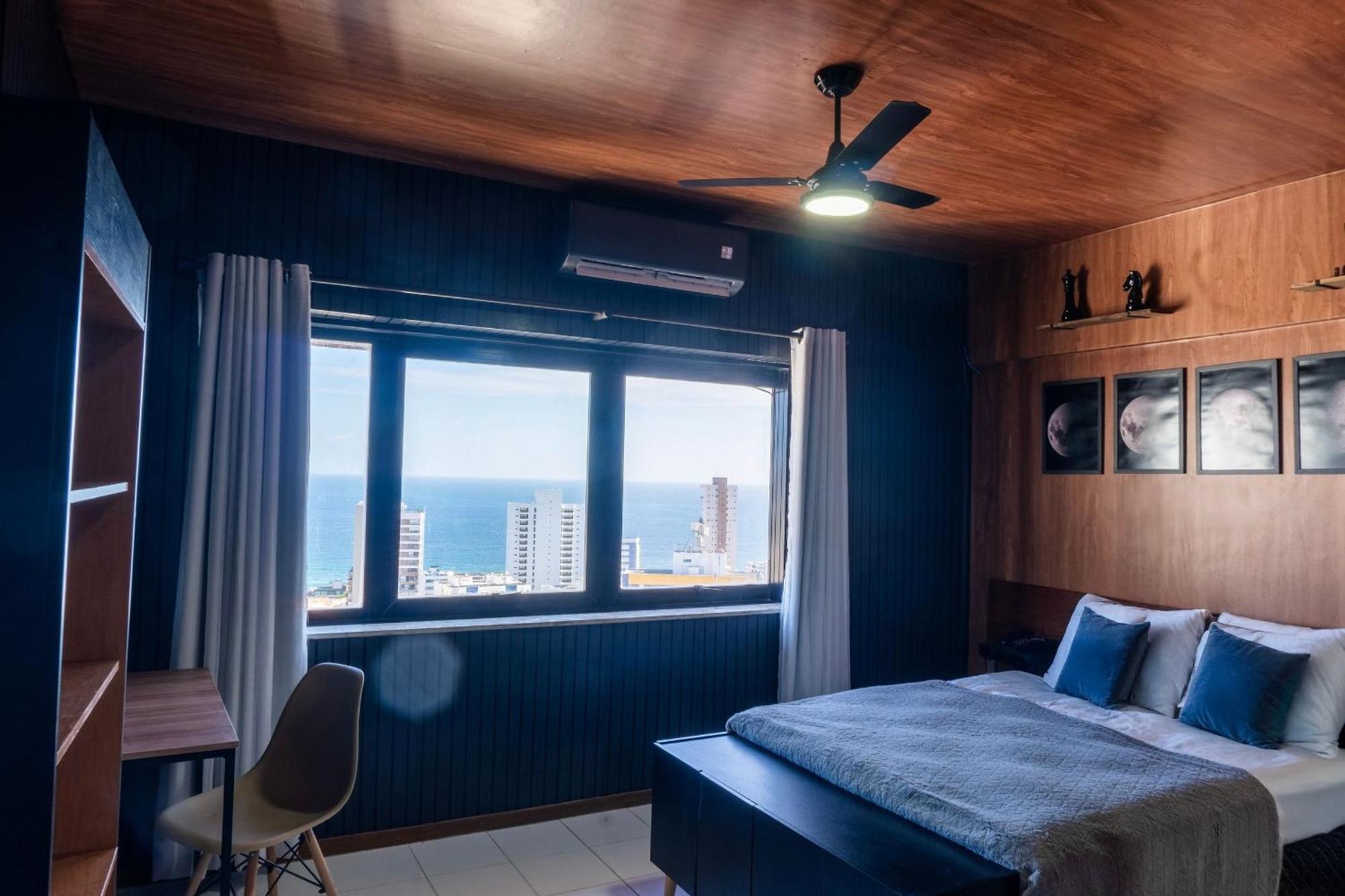 Lindo Studio Vista Mar Na Barra Com Piscina No Rooftop Do Edf, Proximo Ao Porto Da Barra Salvador Exterior foto